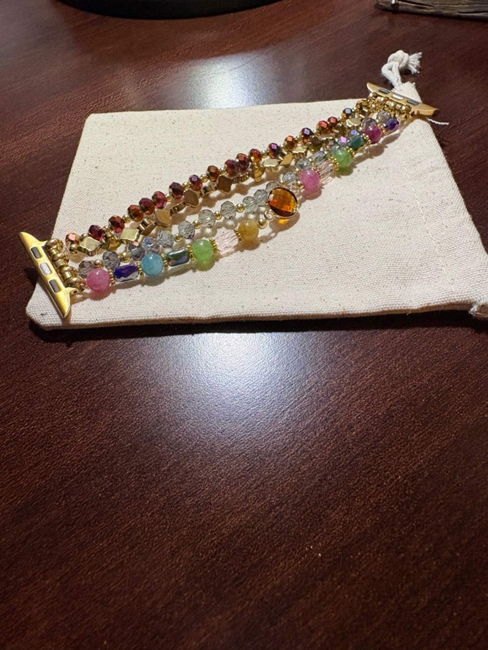Multi-Color Boho Luxe Beaded Apple Watch Band